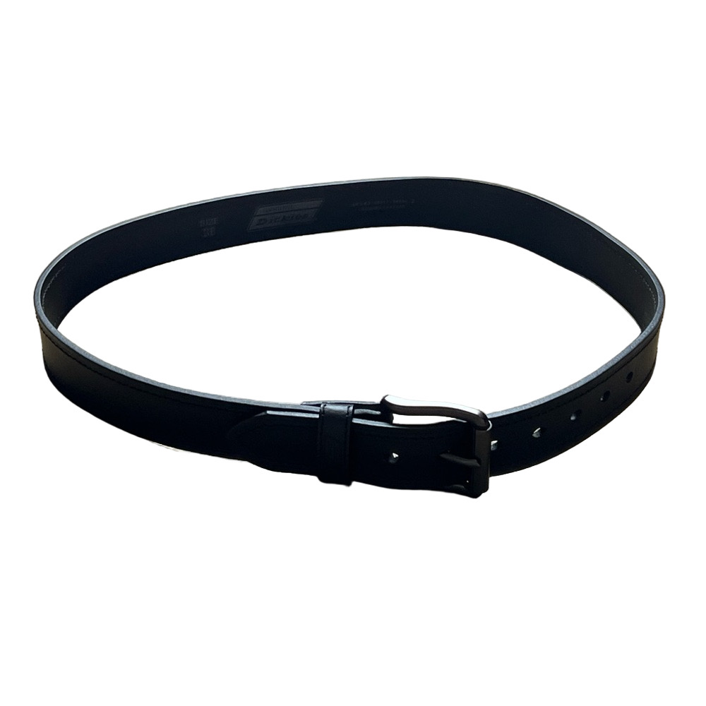Dickies Men's Black Leather Belt